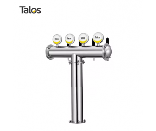 T TOWER, 4-WAY, 102MM, POLISHED, LED, 4*PEGAS