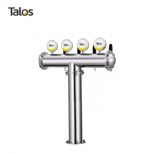 T TOWER, 4-WAY, 102MM, POLISHED, LED, 4*PEGAS